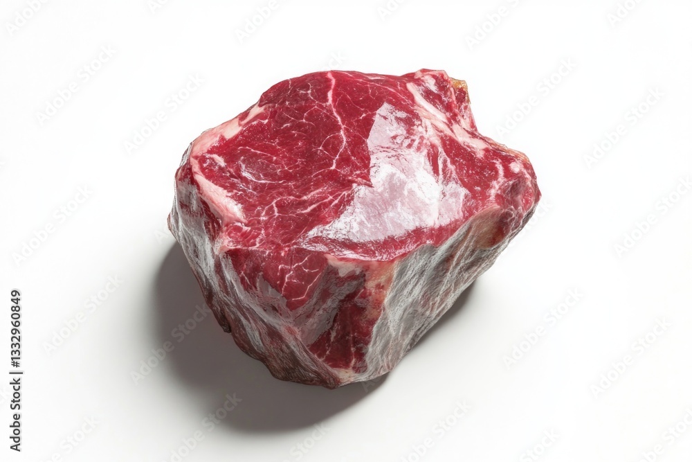 Obraz premium Fresh meat on a clean white background