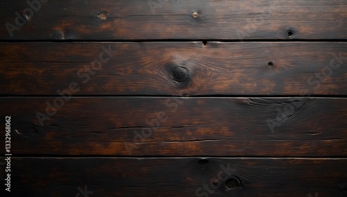 Charred Wood Planks with Deep Brown and Black Tones