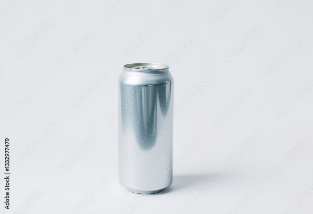 Aluminum drink can is positioned vertically on a white background, showcasing its sleek design perfect for packaging refreshing beverages. Aluminum drink can is positioned vertically on a white background, showcasing its sleek design perfect for packaging refreshing beverages.