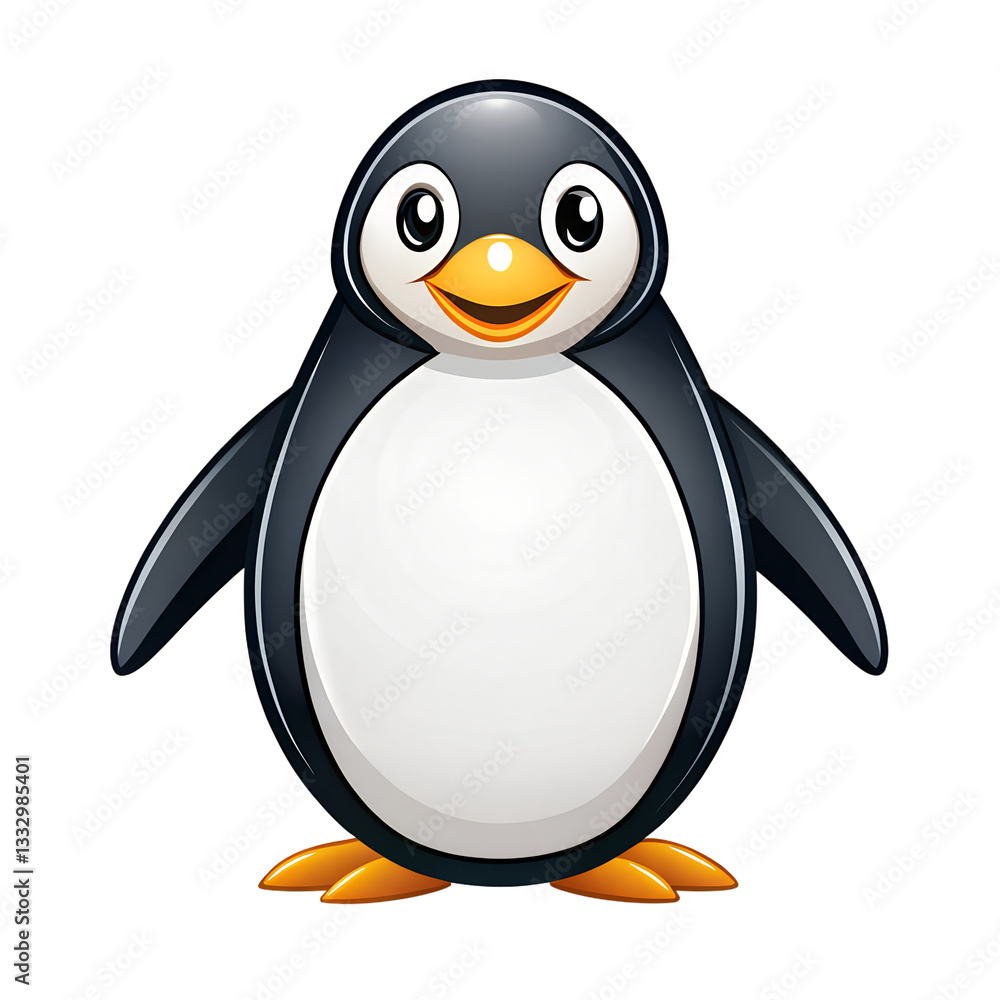 Obraz premium penguin on a white background