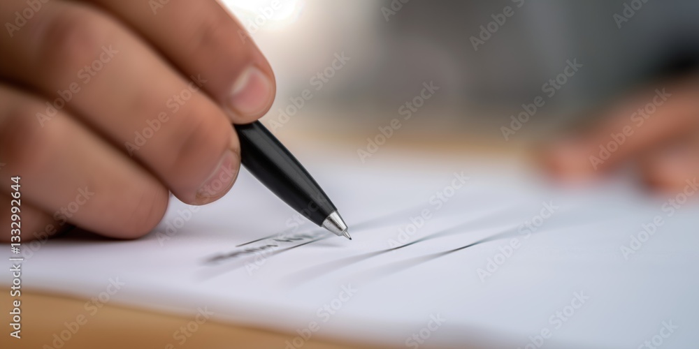 A close-up shot captures a hand poised above white paper, ready to write, symbolizing the act of creation, intention, and communication through written words. A close-up shot captures a hand poised above white paper, ready to write, symbolizing the act of creation, intention, and communication through written words.
