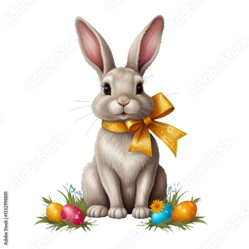 Celebrate the magic of Easter with the beloved Easter Bunny and colorful, decorated eggs! This festive tradition symbolizes renewal.