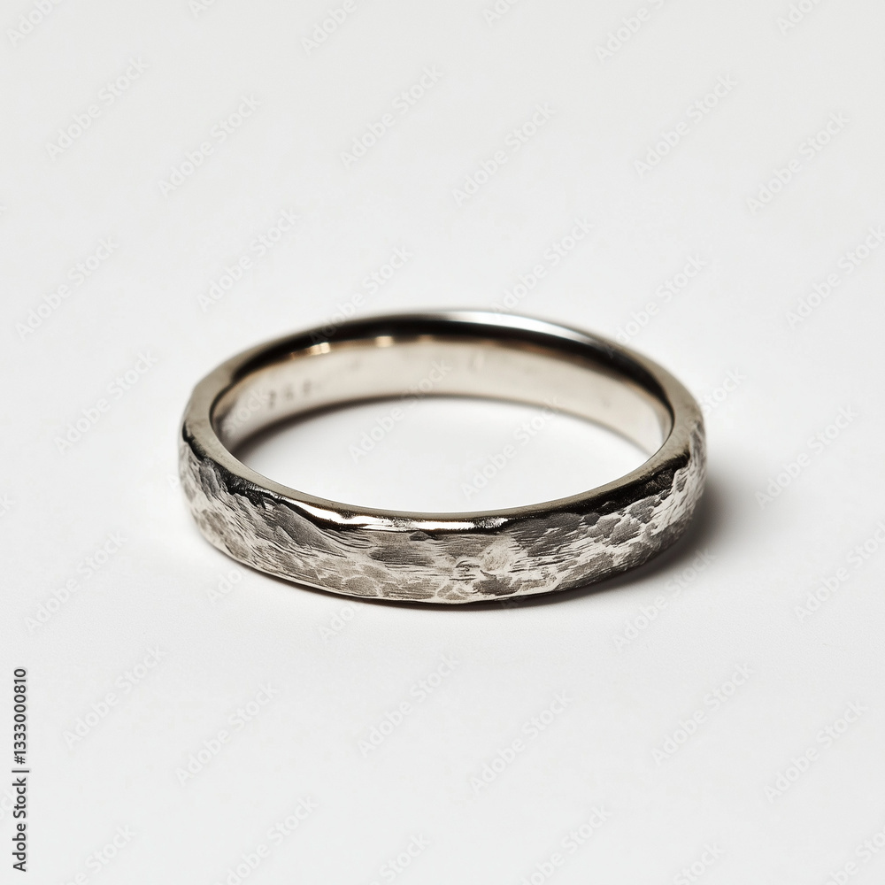 Minimalist Silver Ring with Subtle Engravings Resting on Flat Surface Exuding Understated Modern Sophistication Elegance Minimalist Silver Ring with Subtle Engravings Resting on Flat Surface Exuding Understated Modern Sophistication Elegance