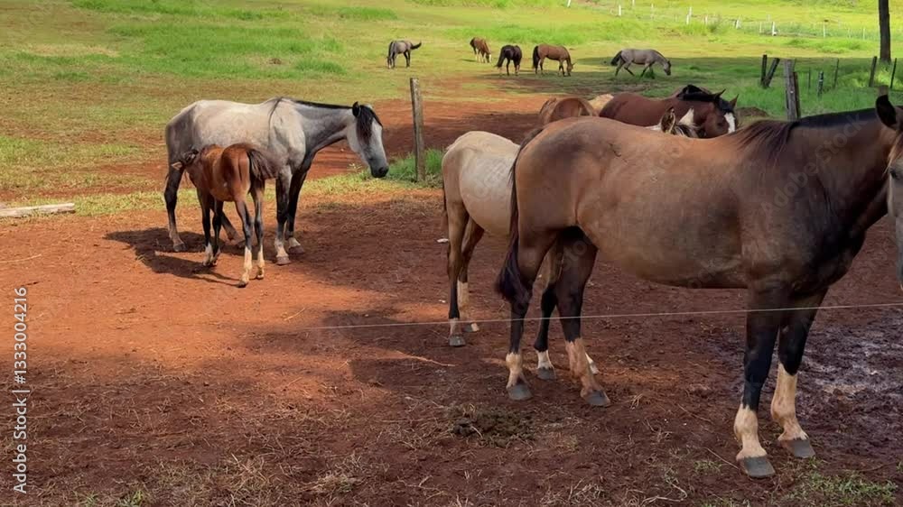 cavalos em area rural cavalos em area rural
