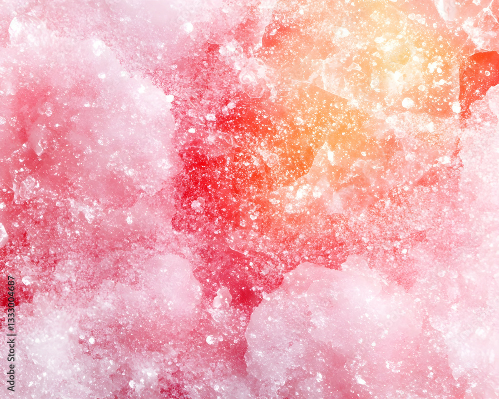 Obraz premium Close-up view of colorful ice. Abstract texture of frozen water. Possible use Background for design projects.