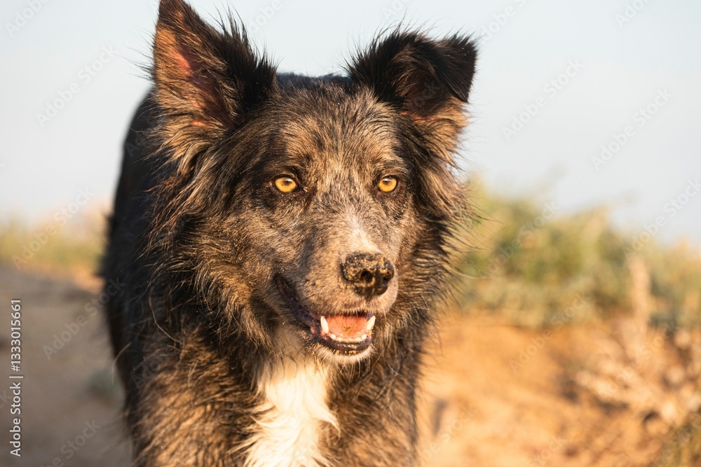 Fototapeta premium Happy Border Collie Portrait
