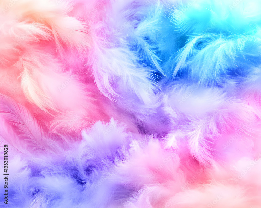 Colorful Feather Abstract Background Colorful Feather Abstract Background