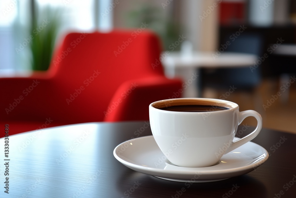 Fototapeta premium Enjoy a refreshing coffee break during your office meeting, fostering collaboration and boosting productivity.