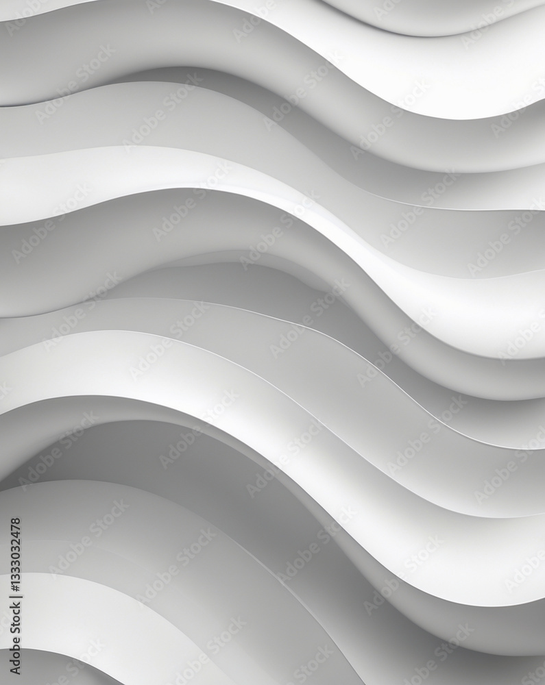 A stylish and modern minimalist seamless white wave texture pattern, featuring smooth, flowing curves with a monochromatic color scheme. A stylish and modern minimalist seamless white wave texture pattern, featuring smooth, flowing curves with a monochromatic color scheme.