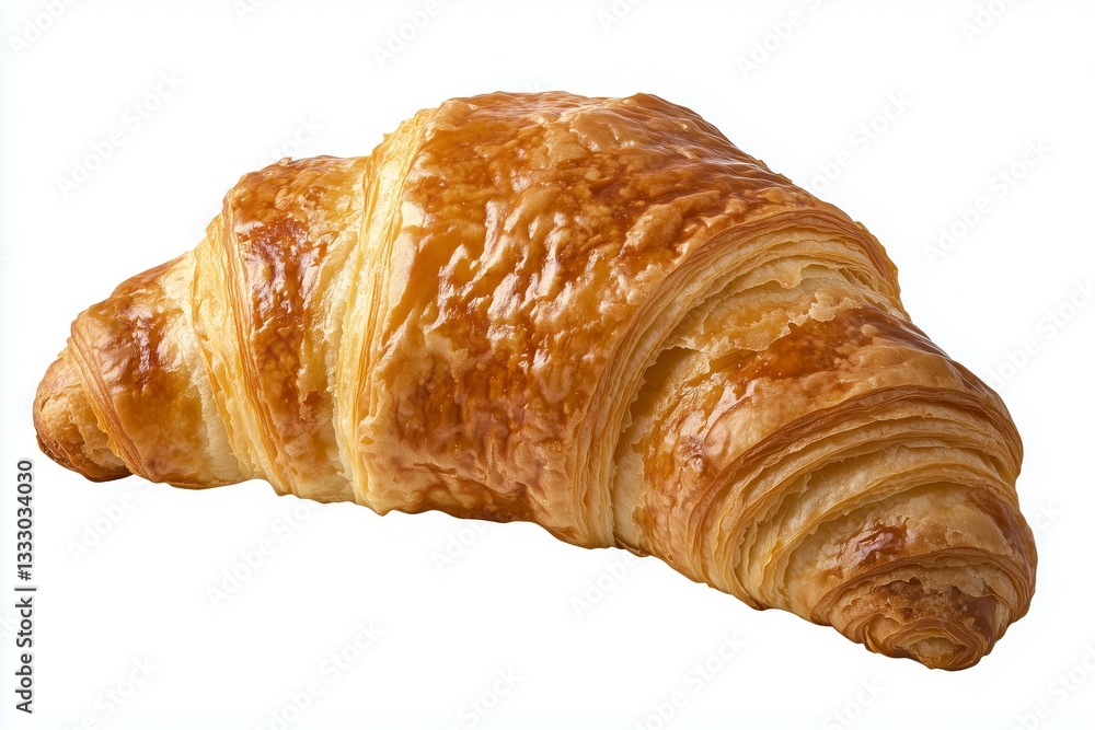 Freshly baked croissant with golden, flaky layers on display against a transparent background, white backdrop, png image, bakery graphic resource Freshly baked croissant with golden, flaky layers on display against a transparent background, white backdrop, png image, bakery graphic resource
