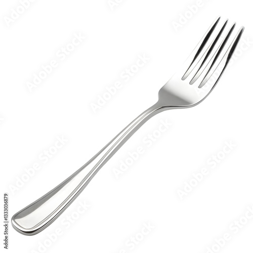 fork on white background