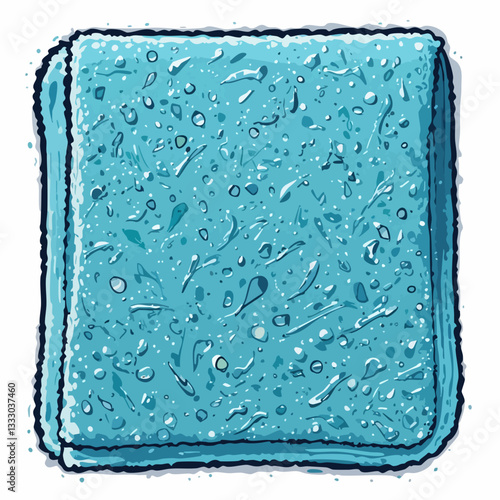 Abstract Wet Surface Texture Illustration. Vector image
