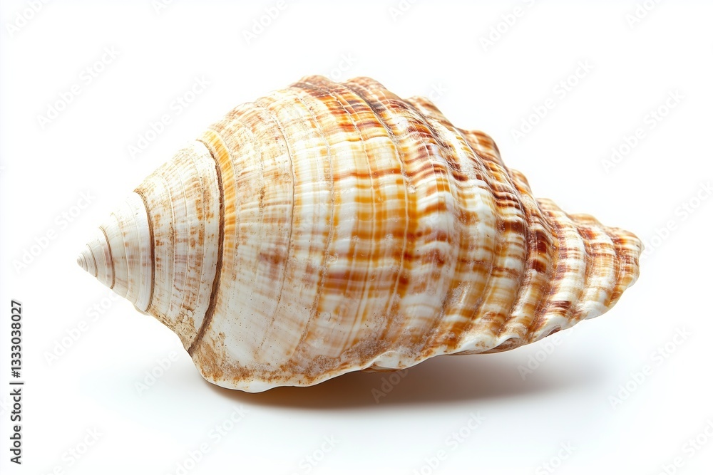 sea shell on white background sea shell on white background