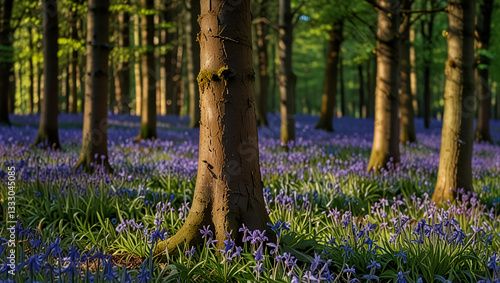 spring flowers in the forest