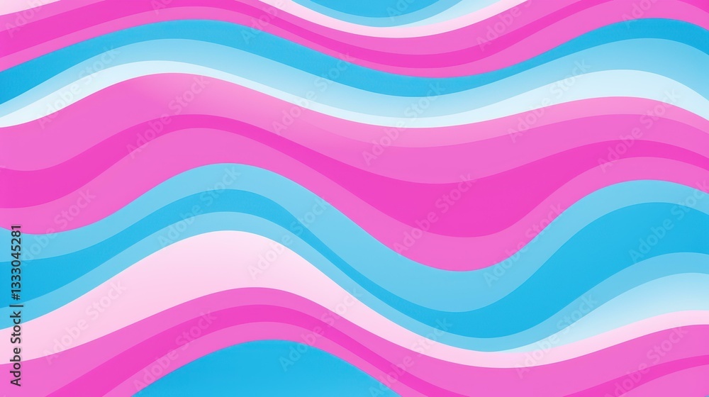 Vibrant pink and blue fabric with a beautiful wave pattern. Vibrant pink and blue fabric with a beautiful wave pattern.