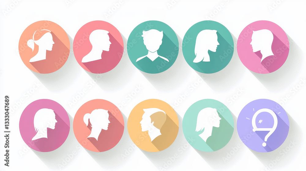 Gender symbol icons. Genderqueer, transgender and lesbian, bisexual pictograms. Lgbt, demiboy and gay, heterosexual vector isolated signs. Female and male gender, sexual transgender illustration Gender symbol icons. Genderqueer, transgender and lesbian, bisexual pictograms. Lgbt, demiboy and gay, heterosexual vector isolated signs. Female and male gender, sexual transgender illustration