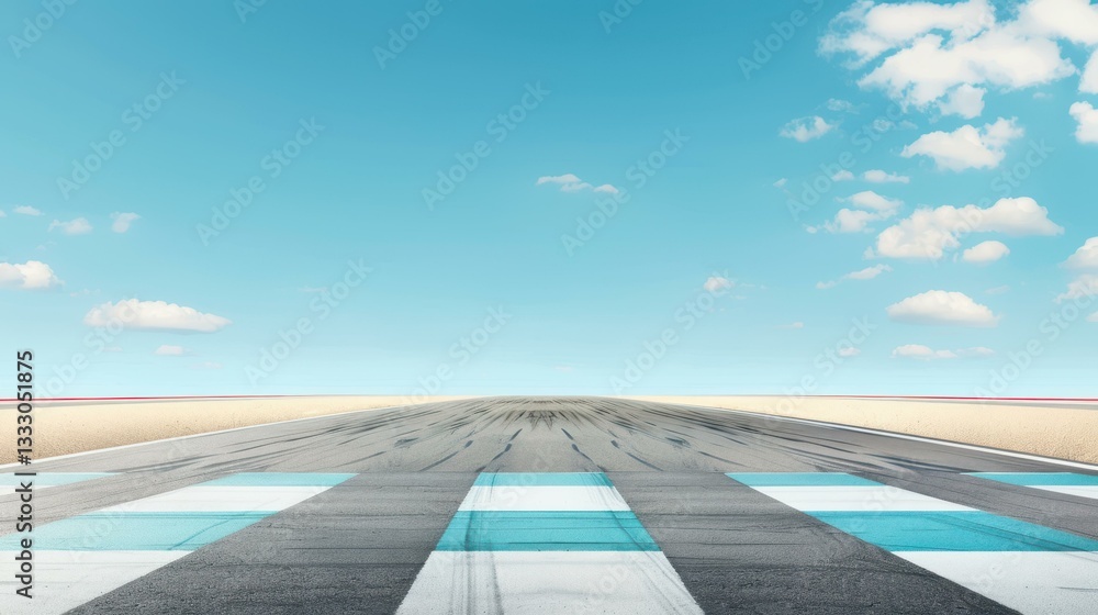 Obraz premium Capture the thrill of competition with our stunning race track panorama. Perfect for your website or web banner