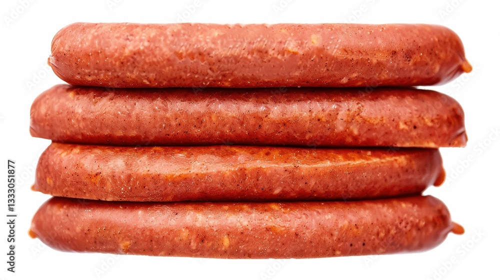 Succulent fried sausages stacked high, perfect for a hearty meal. Deliciously golden and packed with flavor Succulent fried sausages stacked high, perfect for a hearty meal. Deliciously golden and packed with flavor