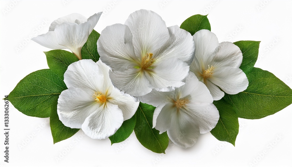 Obraz premium white flowers isolated on transparent background cutout