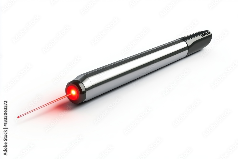 Fototapeta premium Business Presentation Pointer With Laser Functionality Isolated On White Background