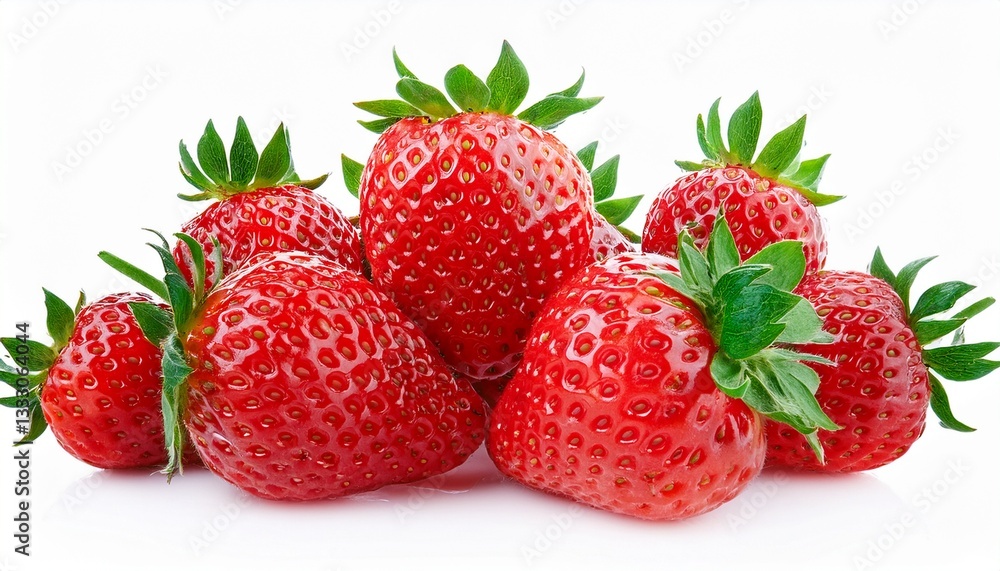 strawberries isolated on white or transparent background strawberries isolated on white or transparent background