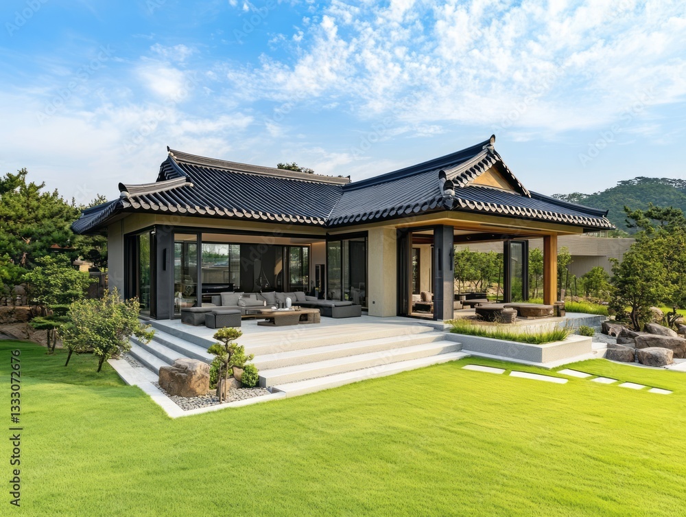 Modern Architectural Home Featuring Asian Style Design And Landscaping Modern Architectural Home Featuring Asian Style Design And Landscaping