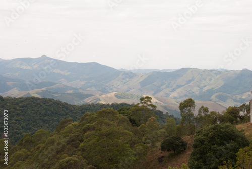 Panorama da Serra da Mantiqueira, Brasil