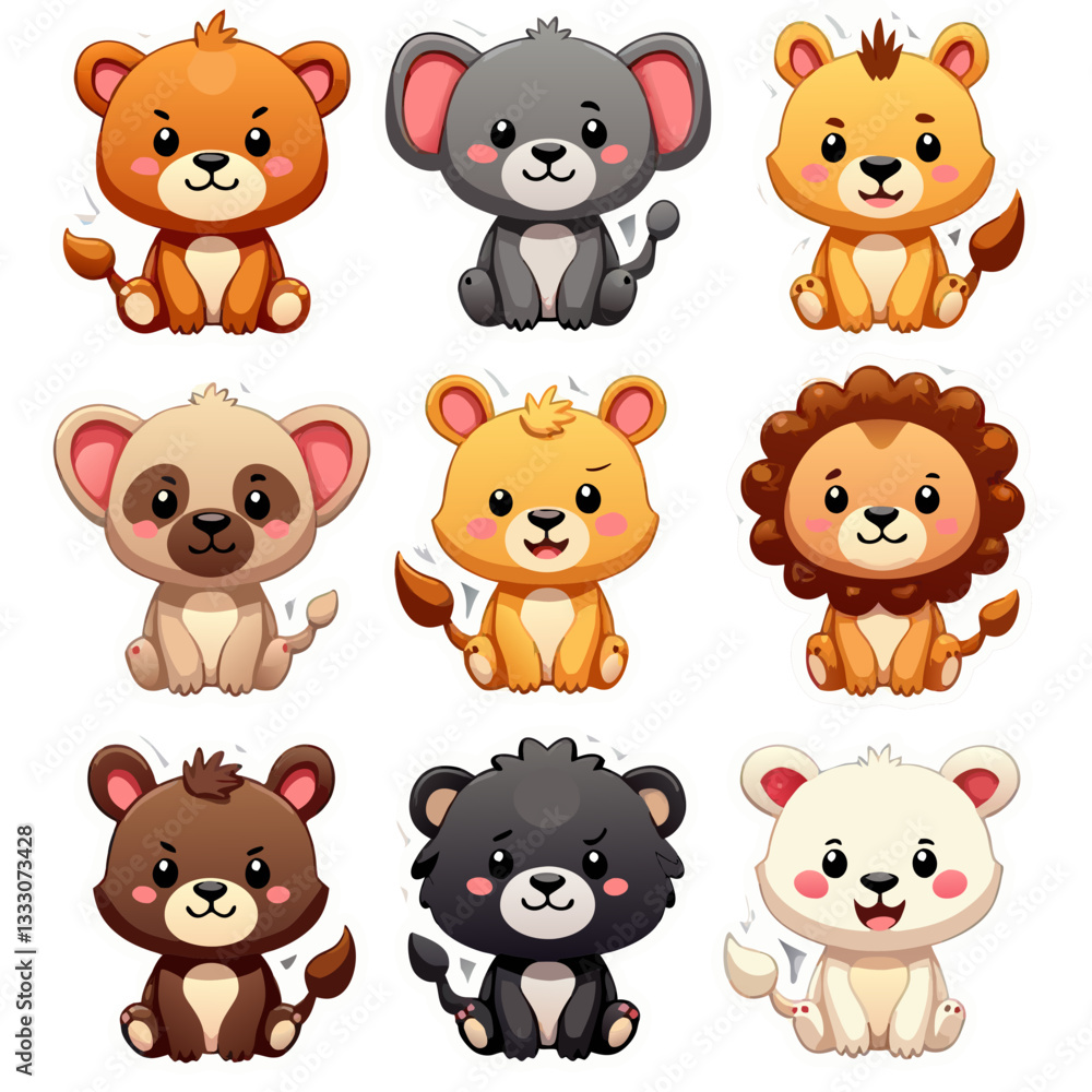 Furry Friends Forever: Adorable Animal Set, Fluffy Companions: Adorable Pet Collection
Whiskers & Paws: Cute Pets Illustration
Playful Pals: Happy and Lovable Pets