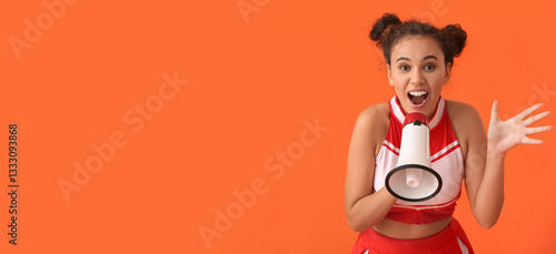 Beautiful young cheerleader...