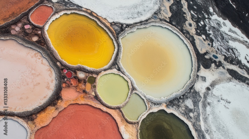 Colorful painted rocks arranged artistically in a vibrant display. Colorful painted rocks arranged artistically in a vibrant display.