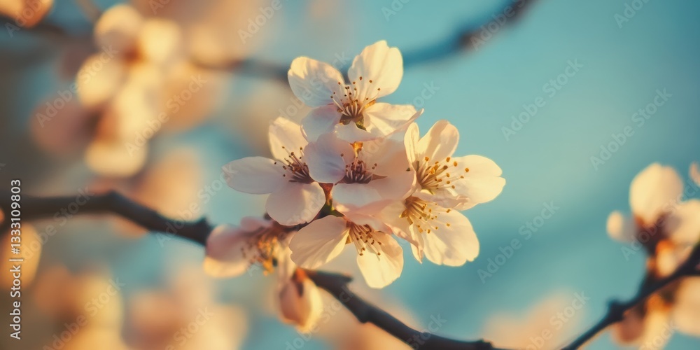 Close-up of a vibrant flower blooming on a tree branch, showcasing nature's beauty. Close-up of a vibrant flower blooming on a tree branch, showcasing nature's beauty.