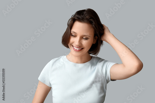 Beautiful young happy woman...