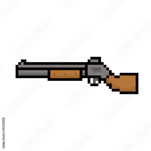 shotgun weapon shoot pixel art