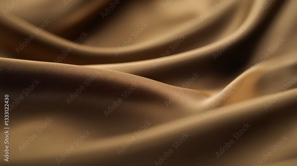 Fototapeta premium Brown Fabric Texture with Subtle Pattern and Soft Lighting