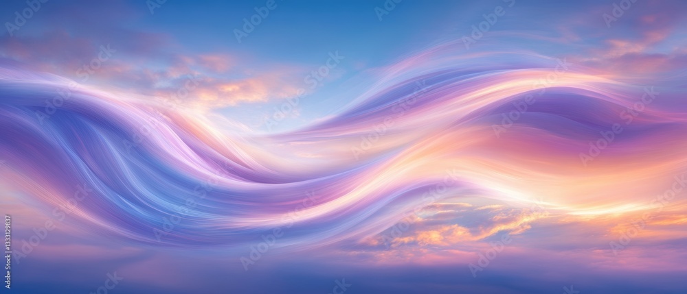 Colorful wave pattern in the sky creates a vibrant and dynamic visual experience. Colorful wave pattern in the sky creates a vibrant and dynamic visual experience.