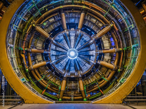 Inside the LHC, particles colliding at near-light speed