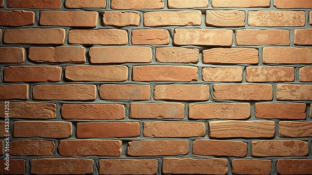 Fototapeta premium Aged Handmade Brickwork - Rustic Vintage Texture