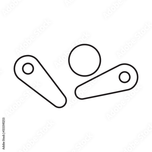 pinball game line icon
