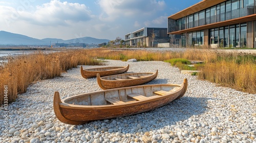 Exploring a Viking ship museum with detailed replicas 