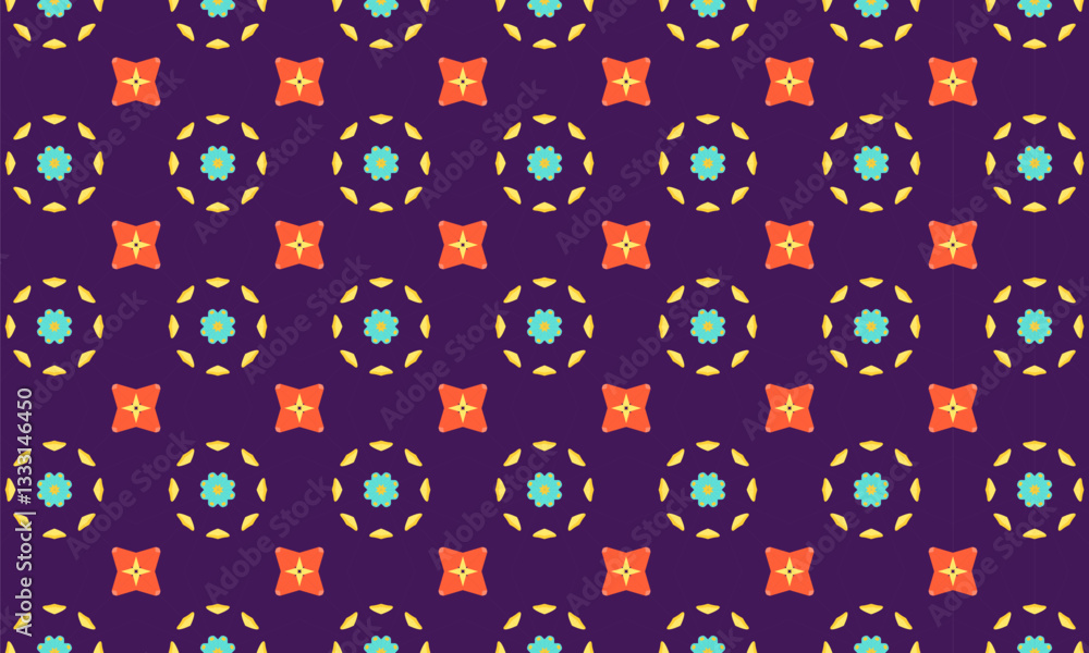 Seamless Abstract Geometric Pattern – Modern Decorative Textile Design Seamless Abstract Geometric Pattern – Modern Decorative Textile Design