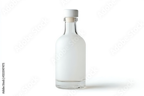 Obraz na płótnie a bottle of water on a white background cutout for summer beach cocktail club party flyer design isolated on white background w salonie