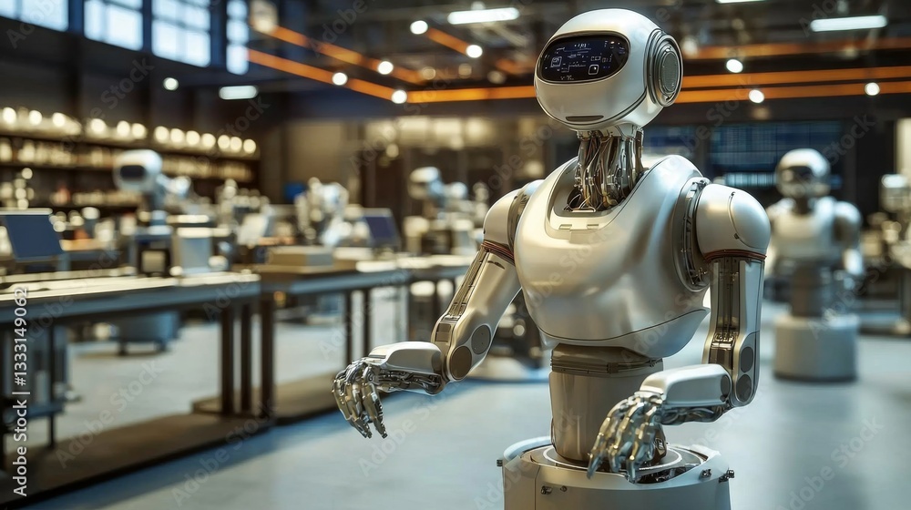 High-tech production lines rely heavily on robotic automation for precision and speed. High-tech production lines rely heavily on robotic automation for precision and speed.