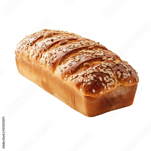 sliced bread isolated on white