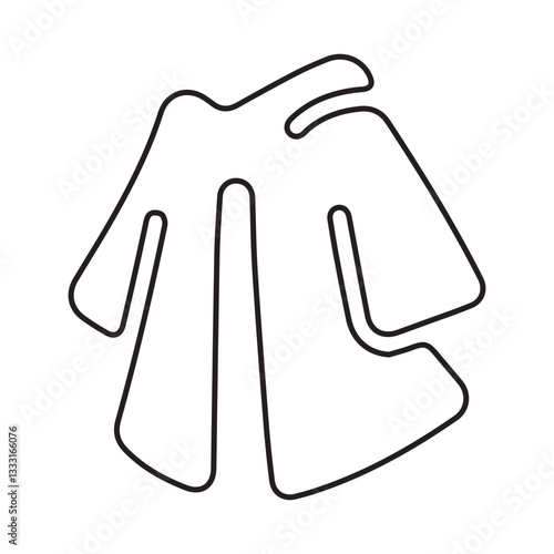 Robe magic line icon