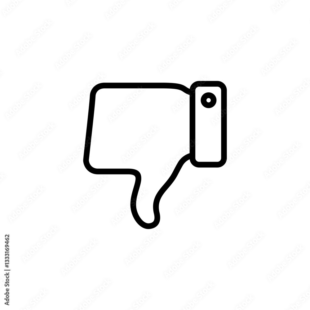 Dislike icon logo design. dislike sign and symbol. Hand with thumb down Dislike icon logo design. dislike sign and symbol. Hand with thumb down