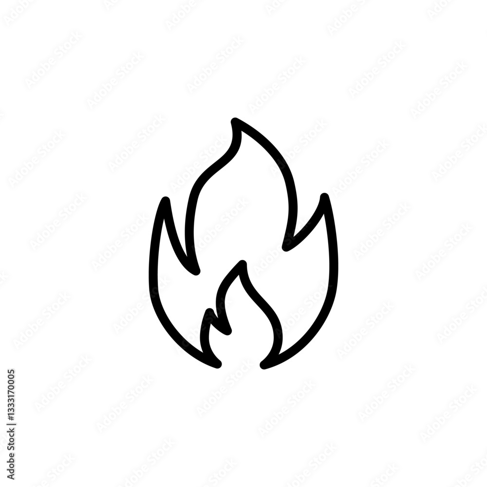 Fire icon logo design. fire sign and symbol Fire icon logo design. fire sign and symbol