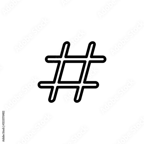 Hashtag icon logo design. hashtag sign and symbol