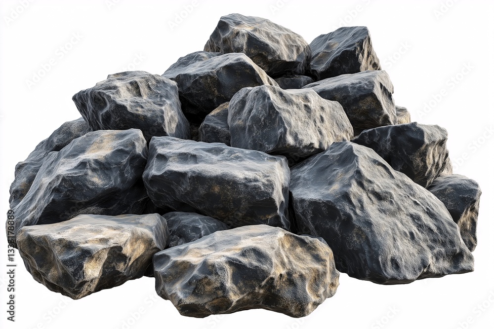Natural Rock And Stone Pile Texture Background: Granite And Sedimentary Minerals For Earthy Landscape And Construction Usage Natural Rock And Stone Pile Texture Background: Granite And Sedimentary Minerals For Earthy Landscape And Construction Usage