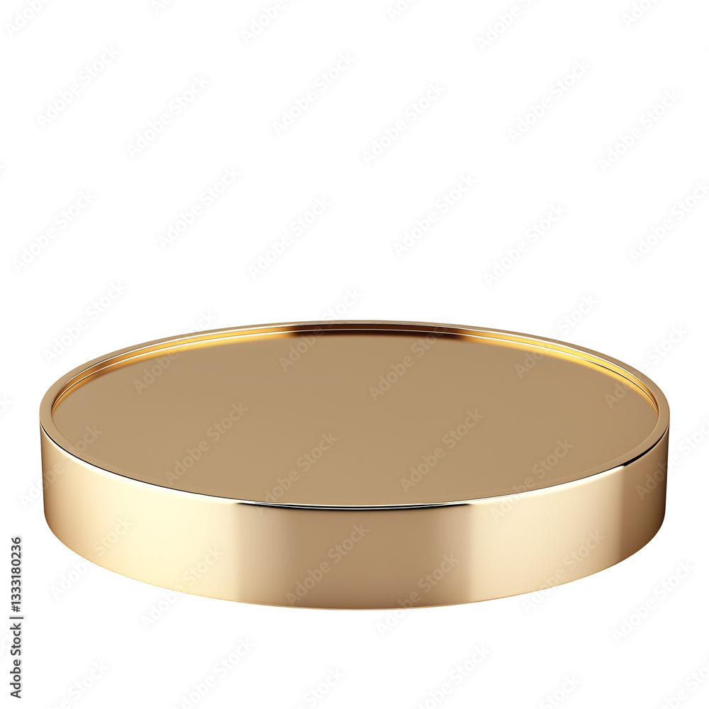 Luxurious Gold Plate: Elegant Round Metallic Serveware for Gourmet Presentation Luxurious Gold Plate: Elegant Round Metallic Serveware for Gourmet Presentation