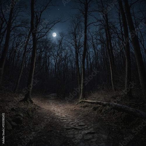 The Moonlit Path – A narrow trail through the woods appears only under the full moon. No one knows where it leads, but those who follow it never return the same.